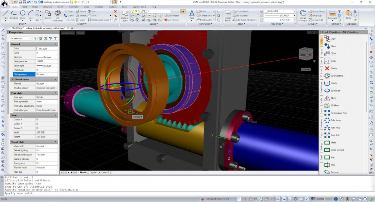 cms intellicad 11.0 User Internface